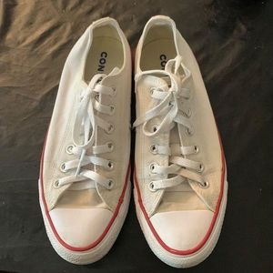 White Converse Size 8 in Women's